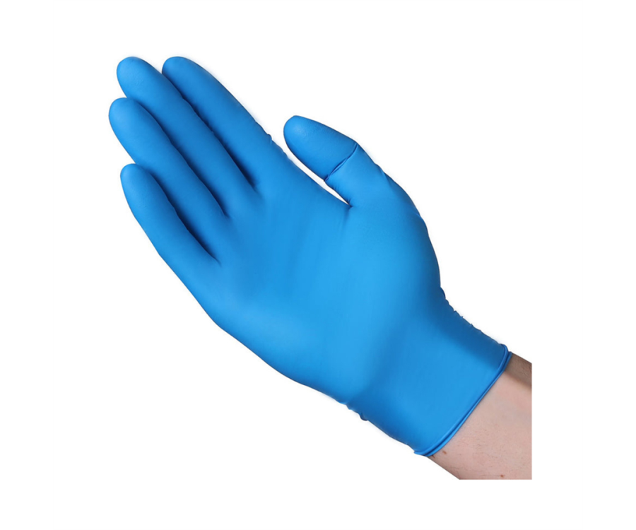 VGuard® 4-mil Blue Nitrile Industrial Gloves (Small, 100 Gloves/Box, 10 Boxes/Case)
